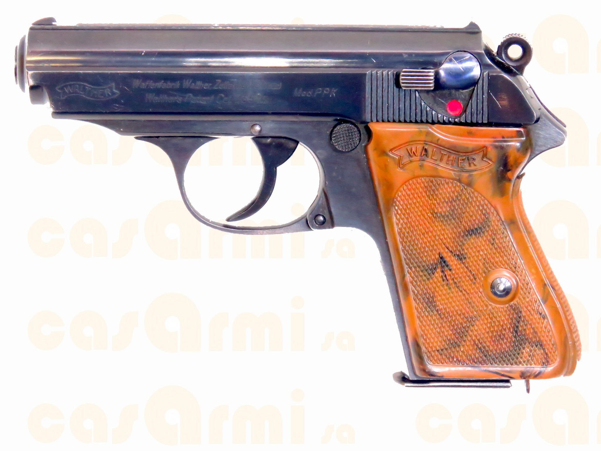 Walther mod. PPK (Zella Mehlis), con fondina origilale polizia 7.65 Browning